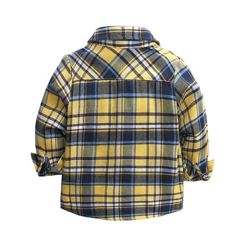 Kids Boys Clothes Sets Cotton Child Plaid Shirt+Jeans Spring Autumn Children Boys Sets Children Clothing