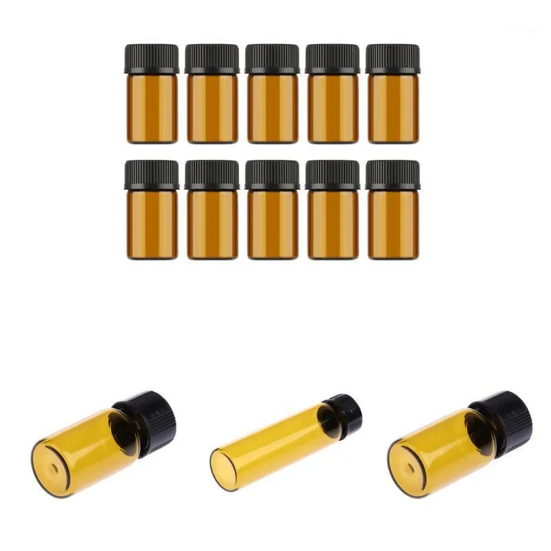 Storage Bottles & Jars Liquid Sampling Sample Glass Vials Screwcap Capacity 3 -10ml 100pcs For Acetone Fumes Alcohol Ect.