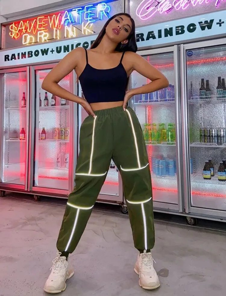 Womens Reflective Corset And Cargo Pants Pants For Spring And Autumn Leisure Sports From Guaixiaoguai 22.32 DHgate.Com
