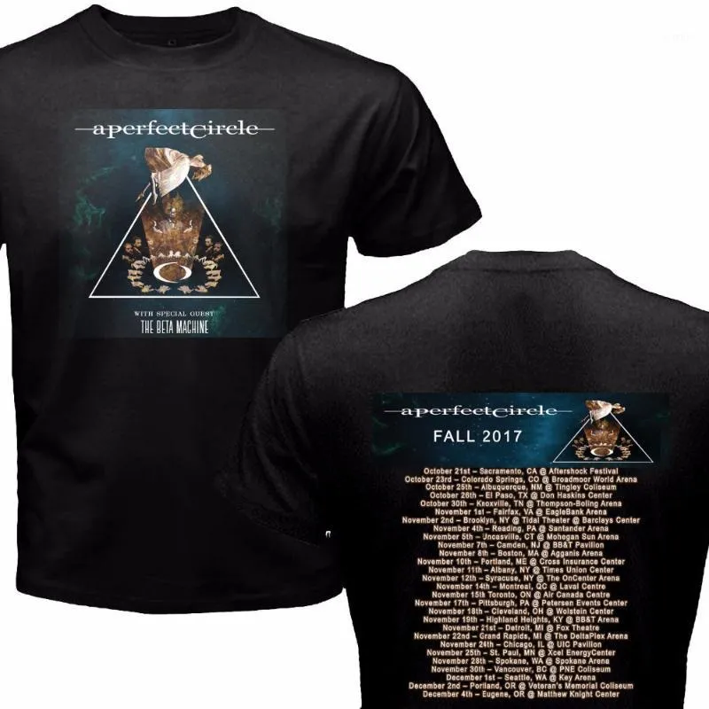 Мужские футболки Дизайн рубашки графики Men Perfect Circle Tour Dates 2021 Size S-3XL O-образный выстрел Tees1