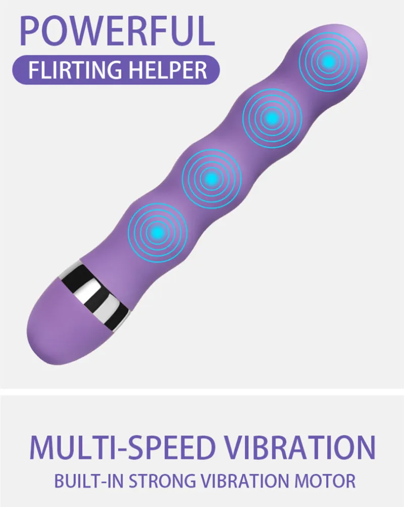 Multisped G Spot Vagina Vibrator Clitoris Butt Plug Anal Erotic Goods Products Sex Toys For Woman Men vuxna kvinnlig dildo -butik V2429640