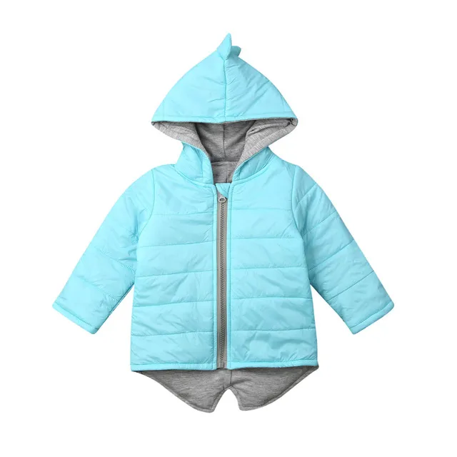 1-7年の赤ちゃん女の子男の子パーカーライト子供ジャケット暖かいコート冬の子供のジャケット春秋3D恐竜幼児のアウター