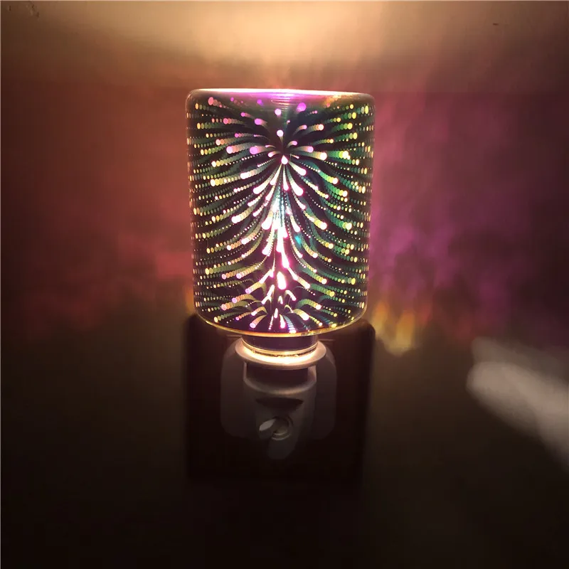 Explosive 3D colorful aromatherapy wax melting lamp night light ins creative smokeless aromatherapy deodorizing wax melting lamp