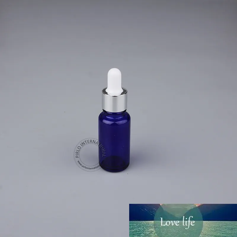 DIY Essential инструмент макияжа 15мл Кобальт синий Эфирное масло бутылки с яркими Silver Cap стеклотары для Elite Fluid 5шт / много