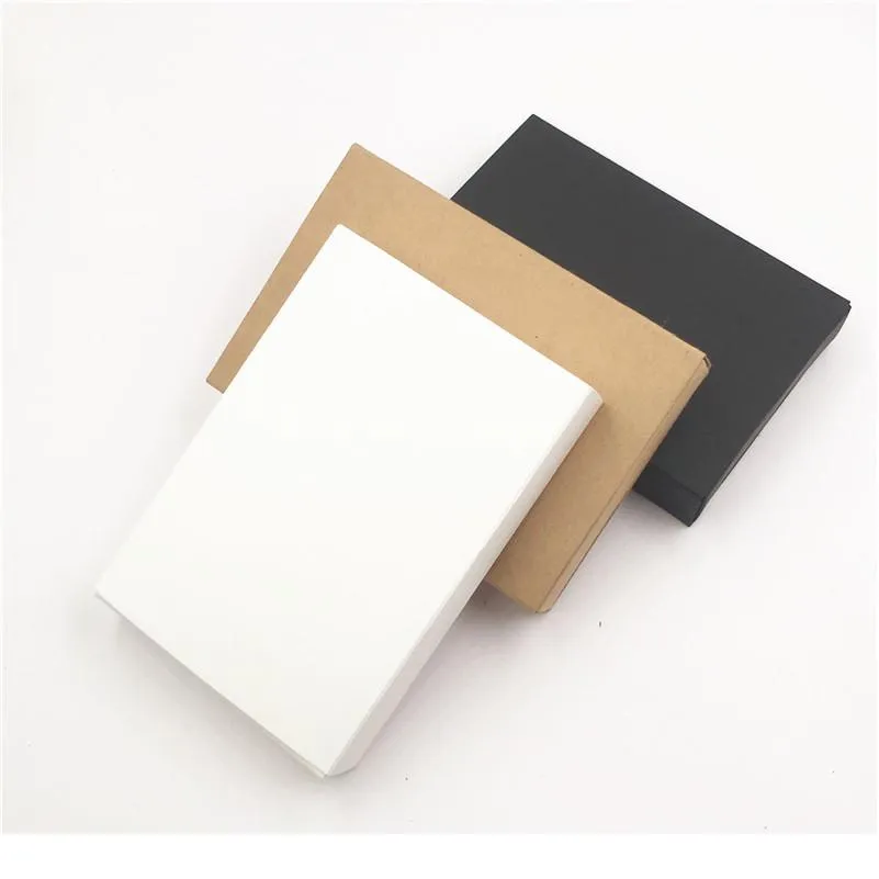 50 unids kraft / blanco / negro Caja de cajones de papel para suministros de festival Papel de embalaje Mini Box Souvenir Sto Jlluzz