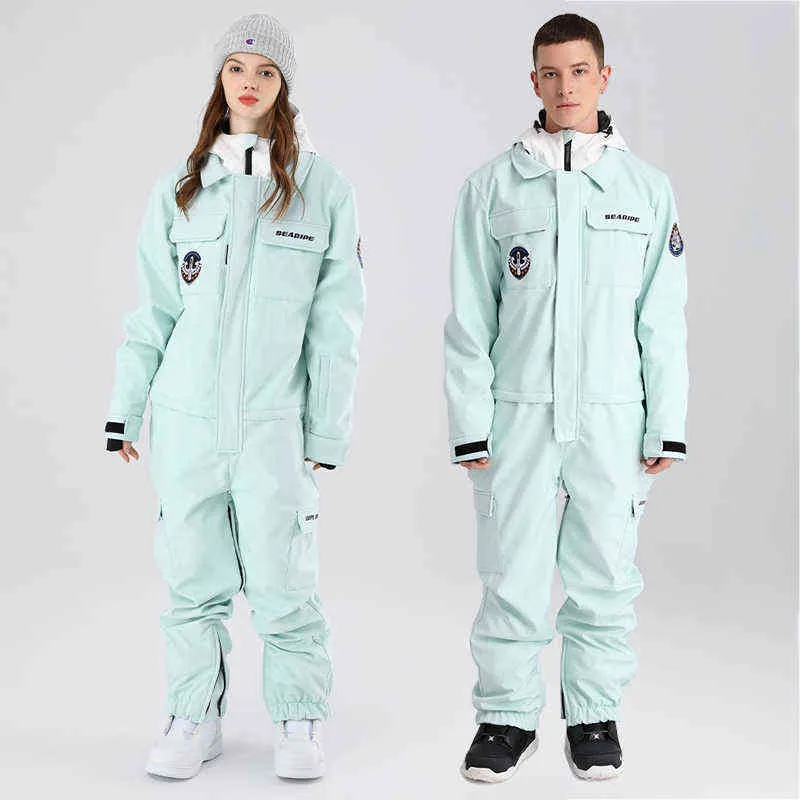 Hooded Windproof Women Ski Jumpsuit Outdoor Female Snow Suits Waterproof  Woman Snowboard Overalls Outfits Clothes 220106 From Jia09, $148