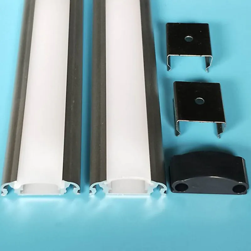Gratis verzending aluminium led strip armatuur kanaal onder tegenkast licht kit aluminium profiel voor led strip