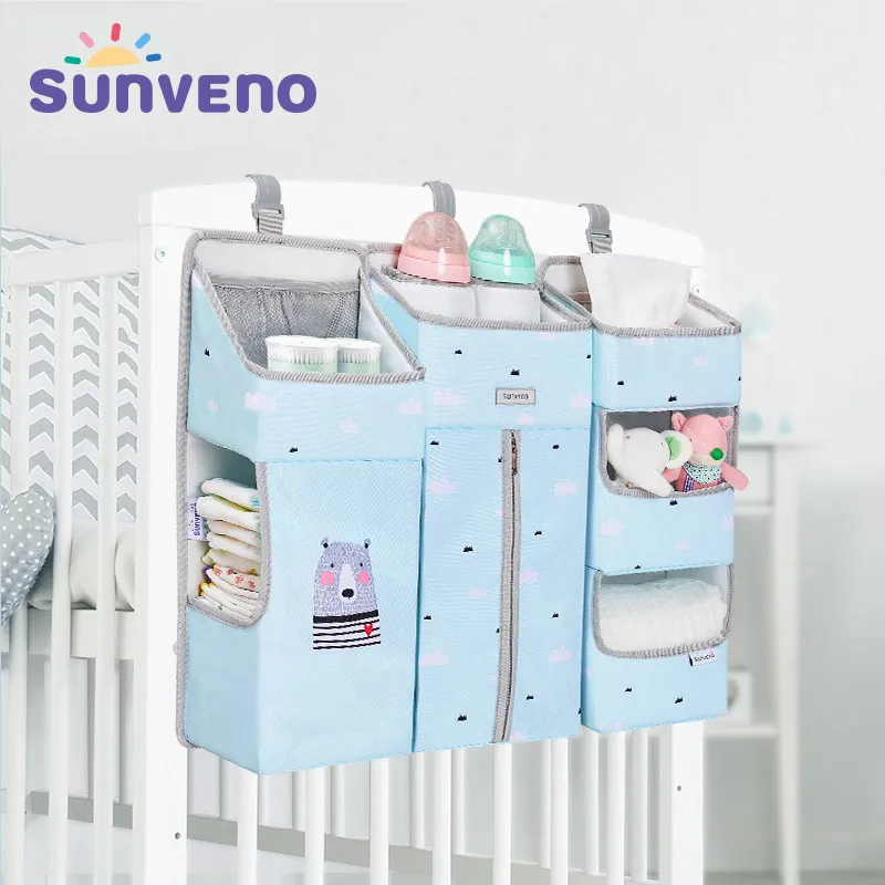 SUNVENO portatile culla organizzatore letto borsa appesa per gli elementi essenziali del bambino pannolini portaoggetti culla set biancheria da letto 201210