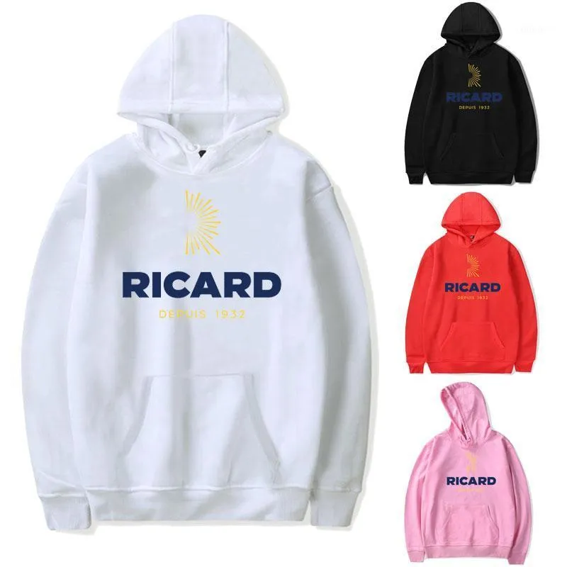 Толстовки для толстовок Мужчины Ricard Hoodie Phot-рубашка Streetwear Hoodie Розовая одежда Полероне зимняя одежда для женщин Harajuku Rush1