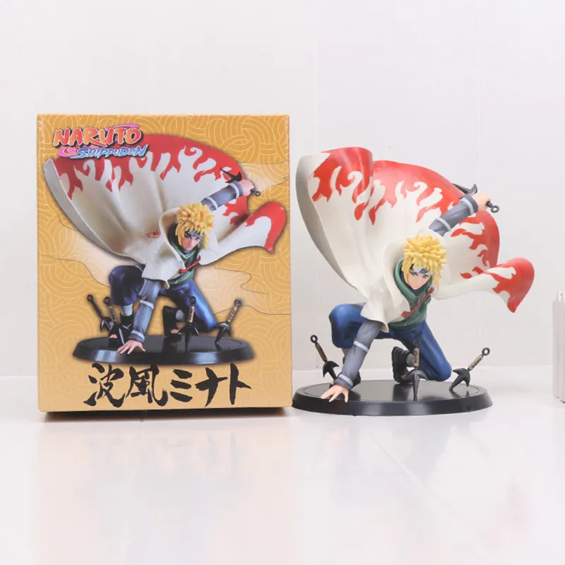 Brinquedos Anime Figurals Naruto Namikaze Minato Action Figure 1/8 Scale Painted Figure Narutos