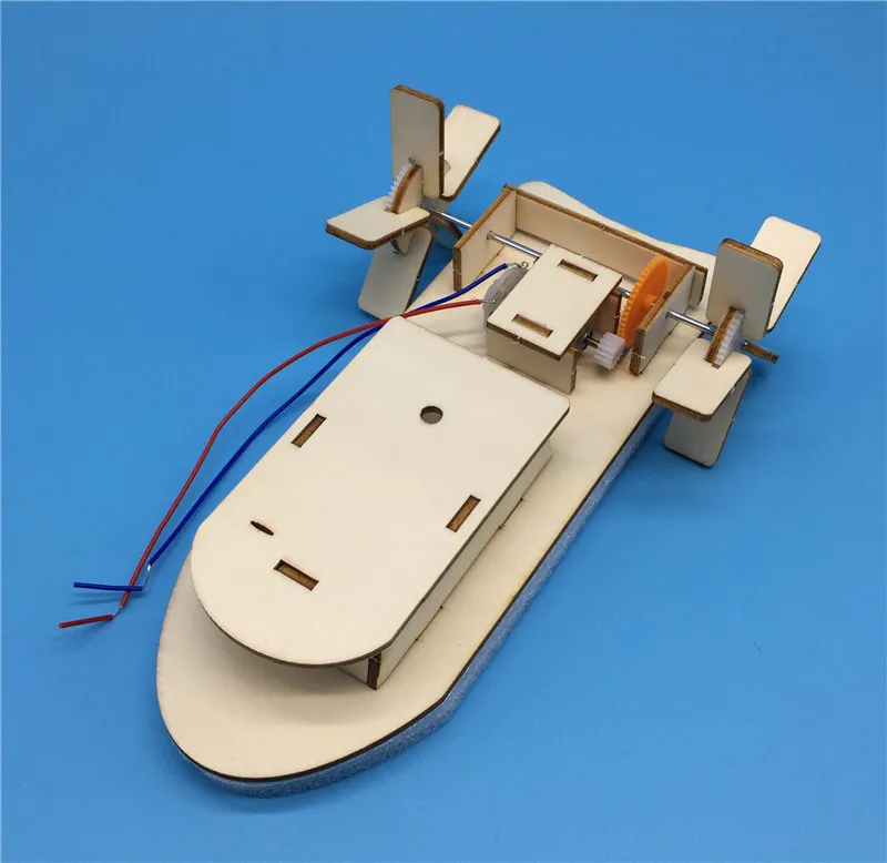 Homemade electric Ming ship school students scientific experiments to create creative invention children's puzzle plug-in toys Science