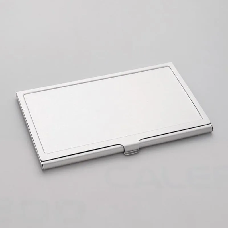 Sublimation Business Card Case ID Cards Storage Metal Box Thermal Transfer White Customized Gift Boxes Wholesale A02