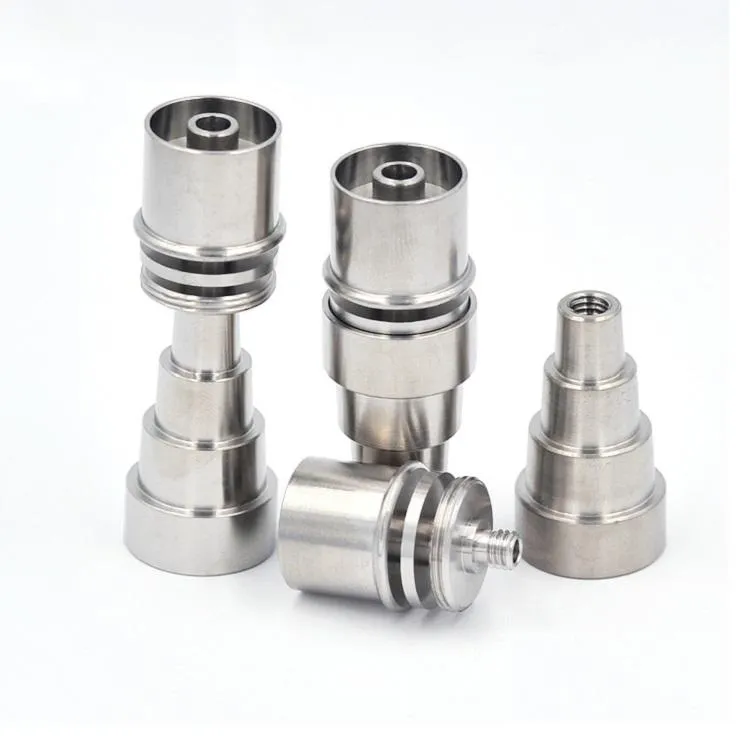 Free DHL 16mm 20mm Heater DNAIL Titanium ENAIL 6 in 1 Female & Male adjustable Grade 2 Domeless Titanium E-Nail vs ceramic