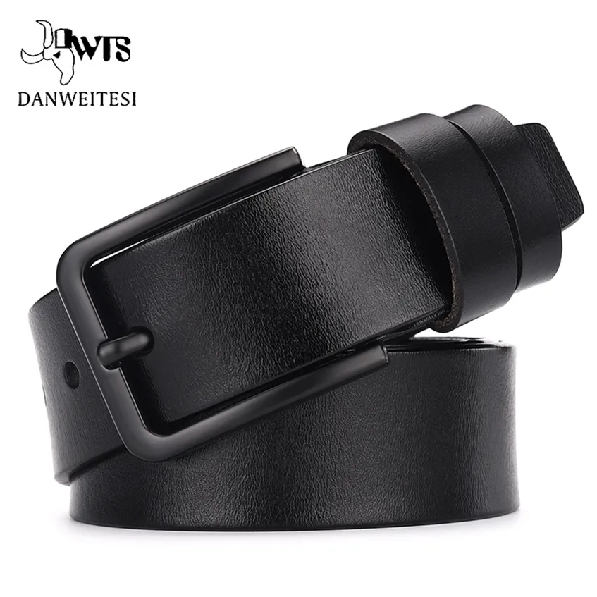 DWTS البقرة جلد طبيعي حزام الفاخرة أحزمة الذكور للرجال الأزياء الفاصل خمر دبوس مشبك 220224