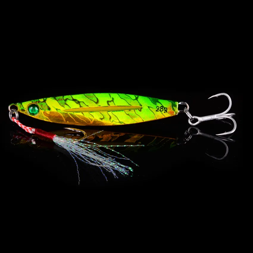 Metal Slow Jig Cast Spoon Ultralight Fishing Lures Set 10G To 40G