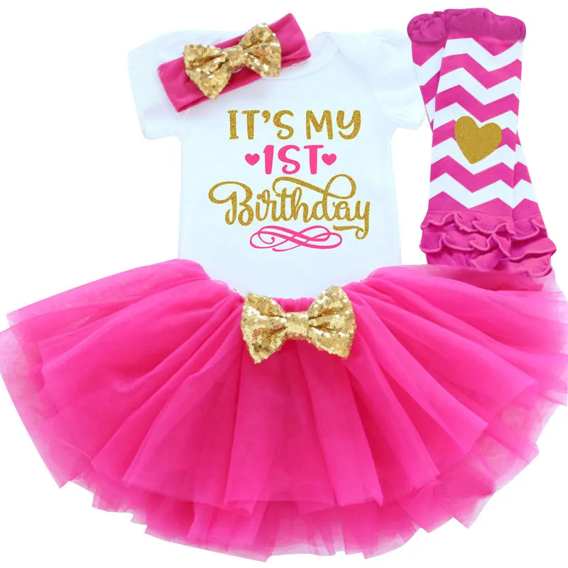 It's My First Birthday Dress for Girls 24M Autumn Winter Knee-Length Ball  Gown with Bow Decoration from Dhgate Girl's Dresses