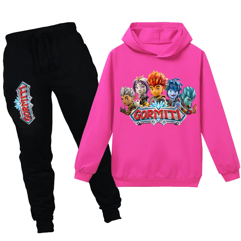 Gormiti Game Cartoon Bambini Felpe Pantaloni Due Pezzi Felpa Con