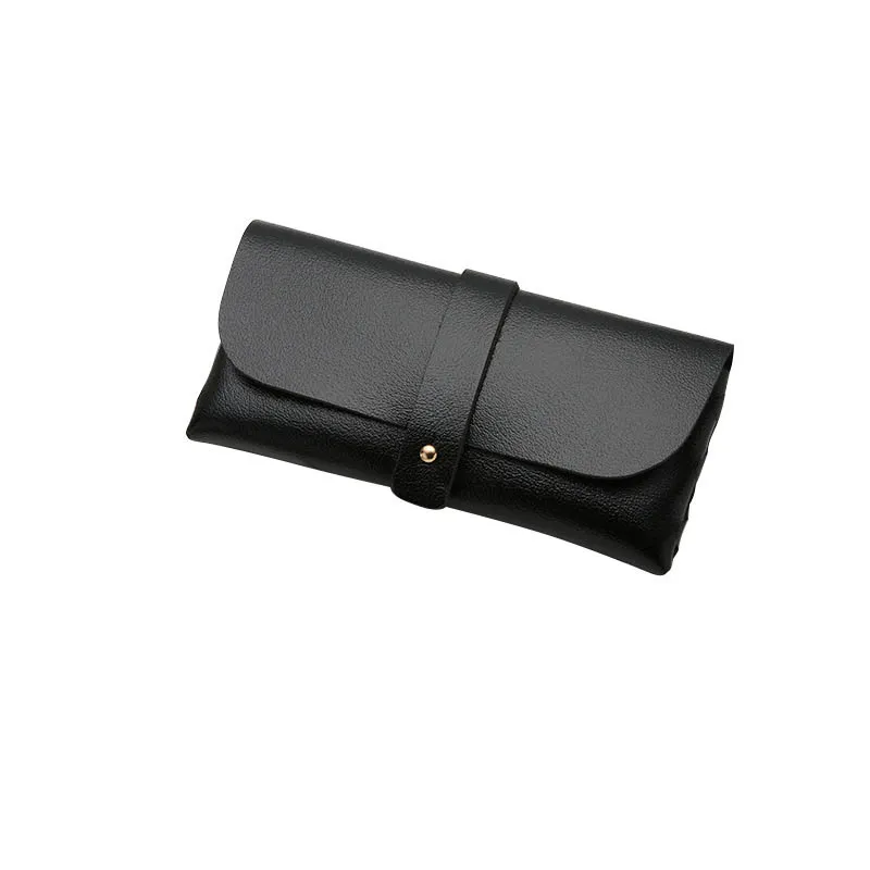 Sunglasses Protective Case Hand Made PVC Leather Eyewear Hand Bag Pure Colors Multiple Optional Fashion Eyeglasses Accessories