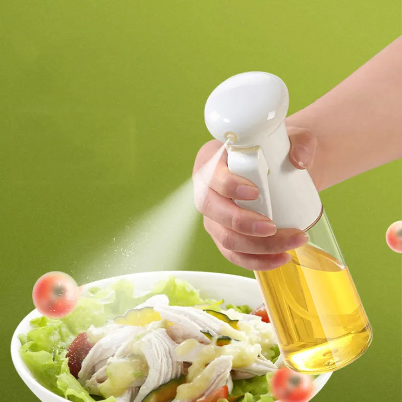 210ml Cooking Utensils Plastic / Glass Olive Oil Sprayer Pump Spraying Oil Bottle Soy Sauce Can Jar Pot Leak-Proof Grill BBQ Salad Baking Sprayers Kitchen Tools ZL0302