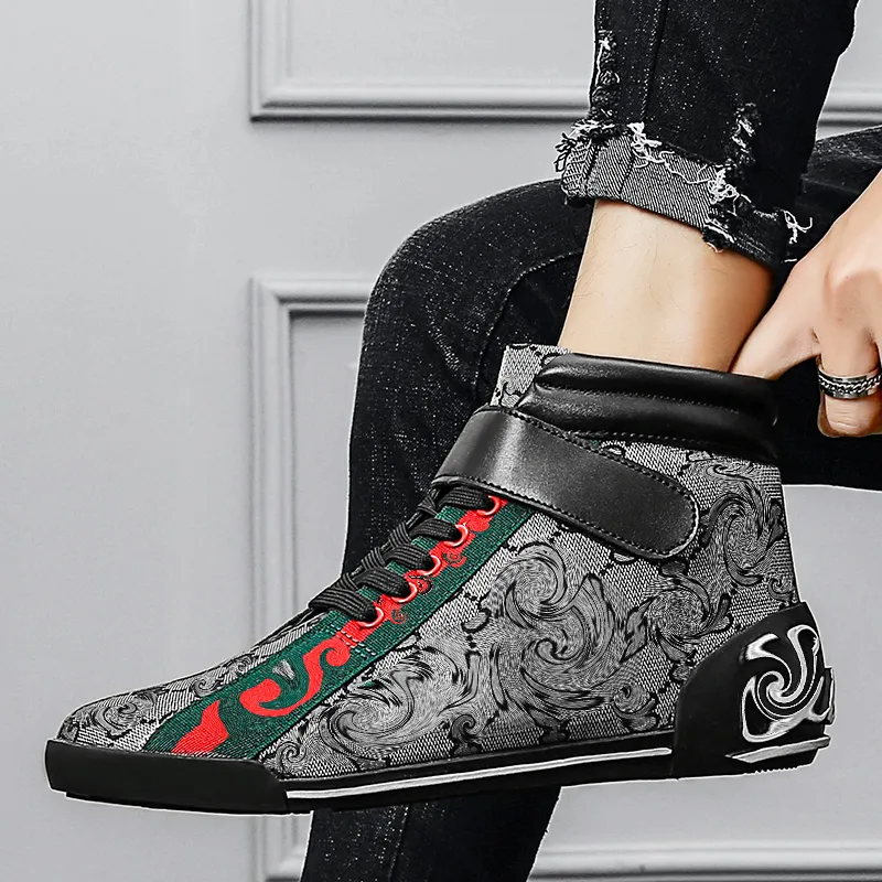 Männer Schuhe Hohe Qualtiy Stiefel Turnschuhe Leinwand Kleid Männlicher britischer Stil Klassische Casual Oxfords Zapatos de Hombre HC989