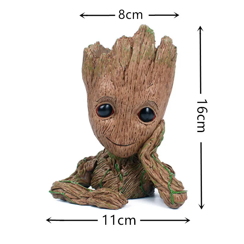 3 style mignon dessin animé arbre homme aquarium ornement résine aquarium grotte pierre décoration plante pot de fleur bonsaï jardin décor à la maison Y2237w