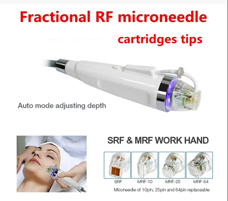 Design 4 tips Fraktionell RF Microneedle Machine Facial and Body Stretch Mark Acne Avlägsnande Hudvård föryngring DHL