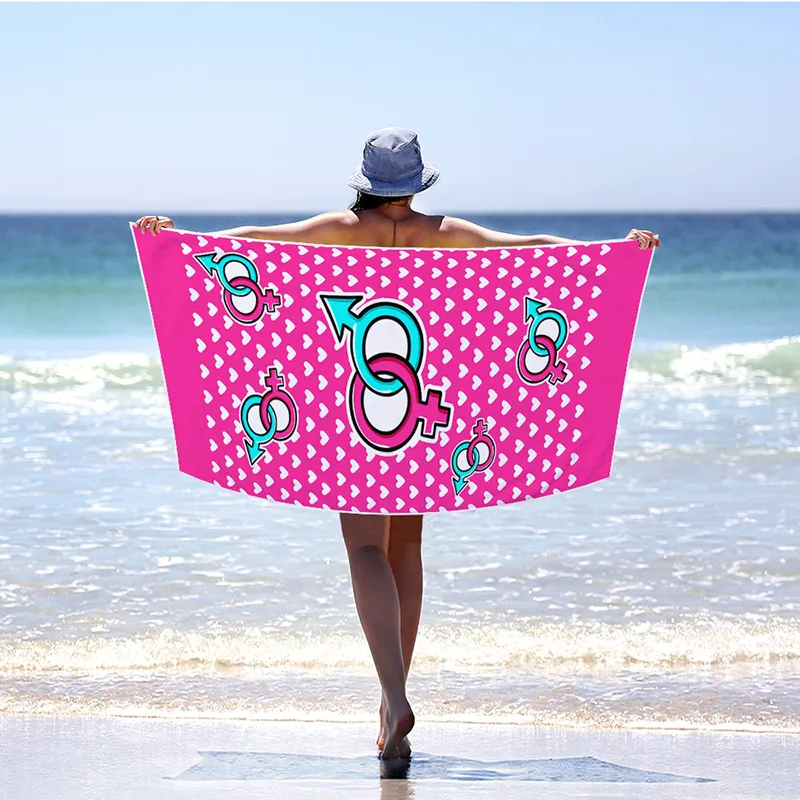 Nuovo asciugamano da bagno per la spiaggia digitale rettangolare asciugamano da bagno in microfibra pop cuscino da campeggio da picnic all'aperto xg0401