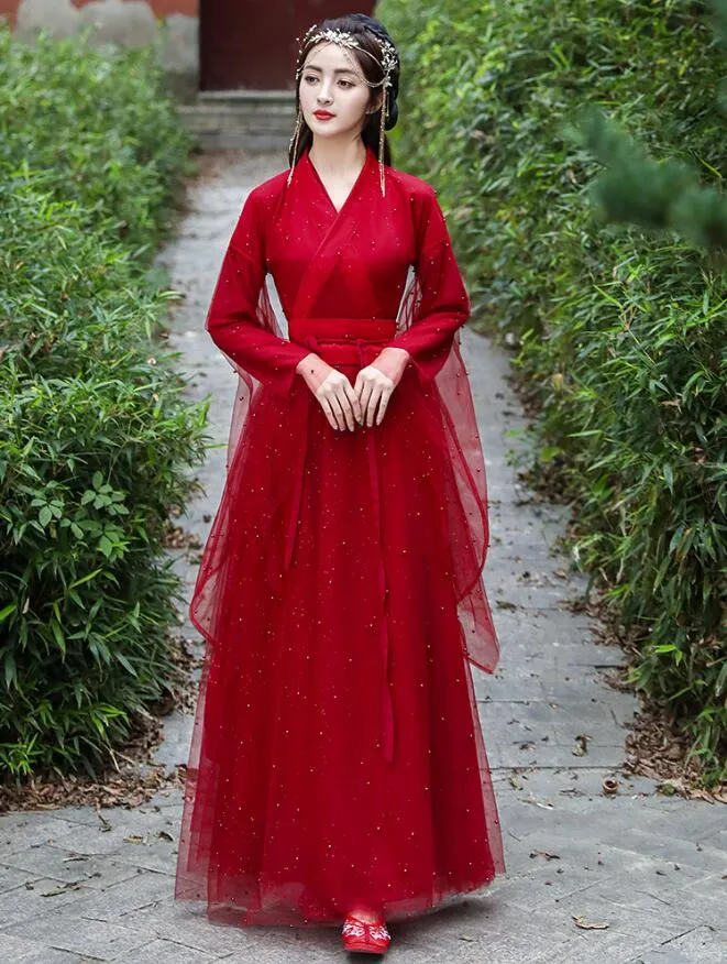 Red hanfu hotsell