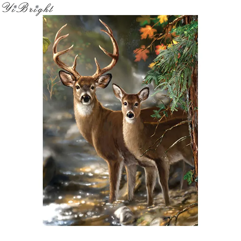 5D Diamond Painting Two Cute Deer Kit