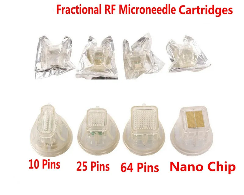 Substituição descartável 4 Dicas Cartucho para Microneedle Fracionário RF Micro Agulha Máquina Cicatriz de Acne Tratamento Estrias Remoção