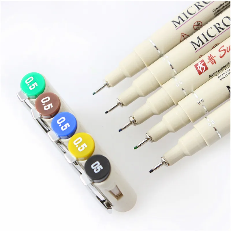 12 Colores Sketch Painting Marker Pen Fineliner Drawing Manga Anime Art  Markers