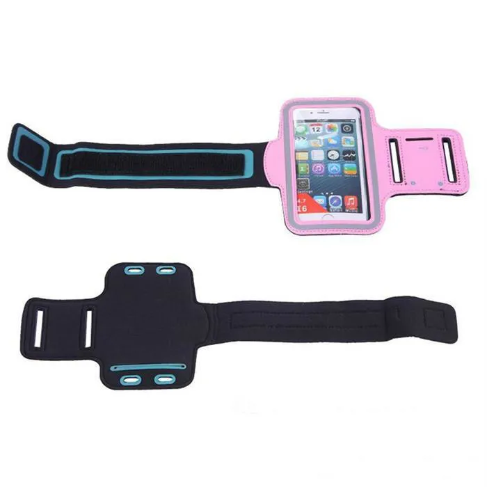 Waterproof Gym Sports Running Armband Arm Band Pouch Phone Case Cover + Key Holder for IPhone4/5/6/6plus Samsung S3/S4/S5/S6 NOTE4 NOTE5