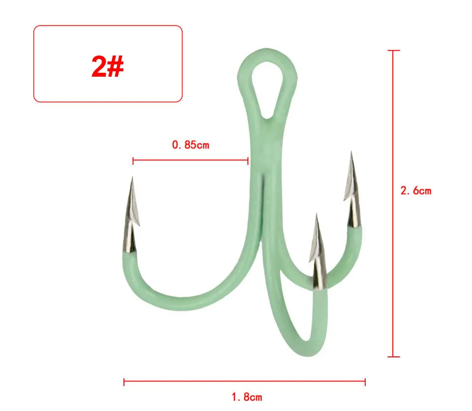Luminous Haczyki Fishhook Akcesoria wędkarskie Dostawy Przynęty Glow w nocy