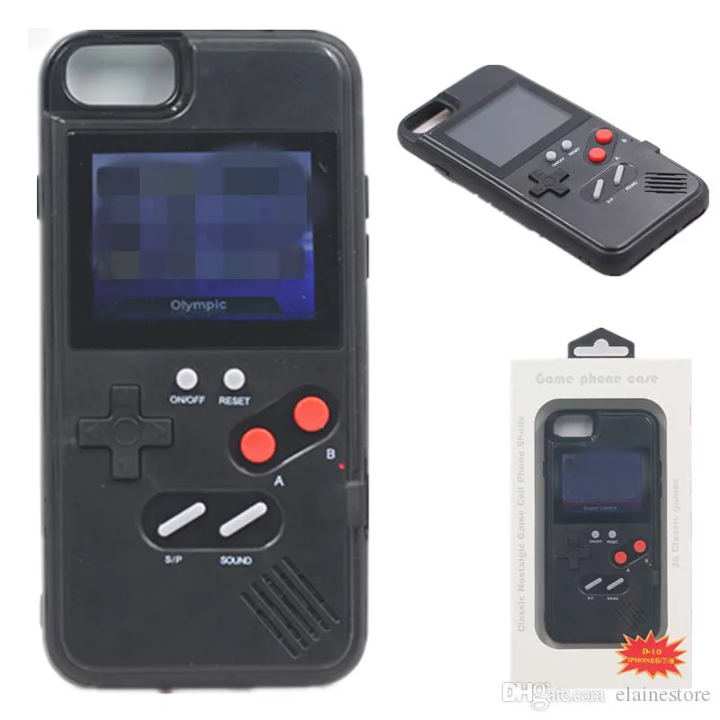 Handheld Color Display 36 Classic Game Console Phone Case For IPhone 12