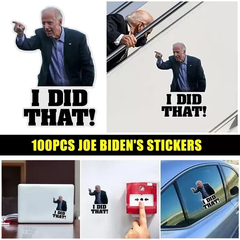 Biden j'ai fait cet autocollants de voiture Joe Biden Sticker drôle Autocollant DIY Affiche Voitures de carburant Décoration de réservoir de carburant Favoris HH21-861