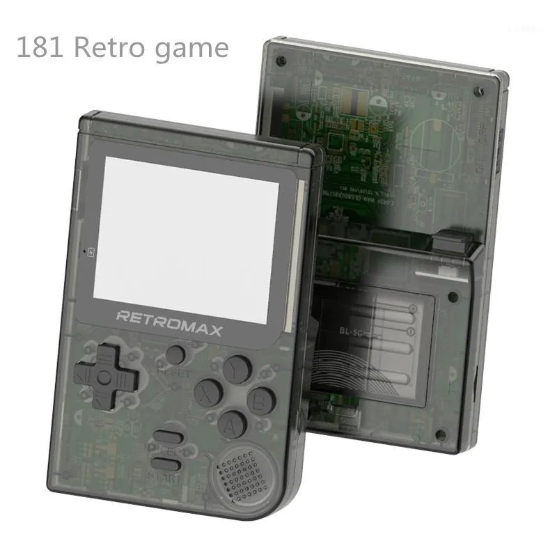 Портативные игровые игроки Retromax 181-в-1 ретро-игры консоль 8-битный мини-портативный 3-дюймовый экран TFT Color Game1