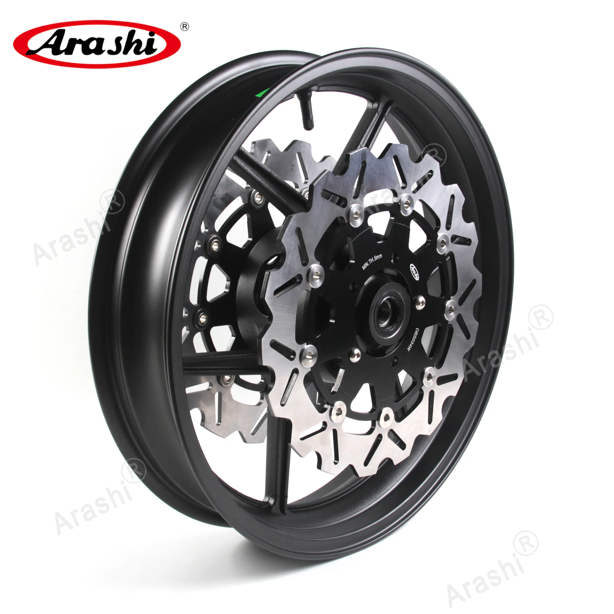 Arashi för Kawasaki Ninja ZX10R 2006 - 2010 Framhjulsfälg Bromsskiva Rotor ZX-10R 2007 2008 2009 ZX6R ZX-6R Z750