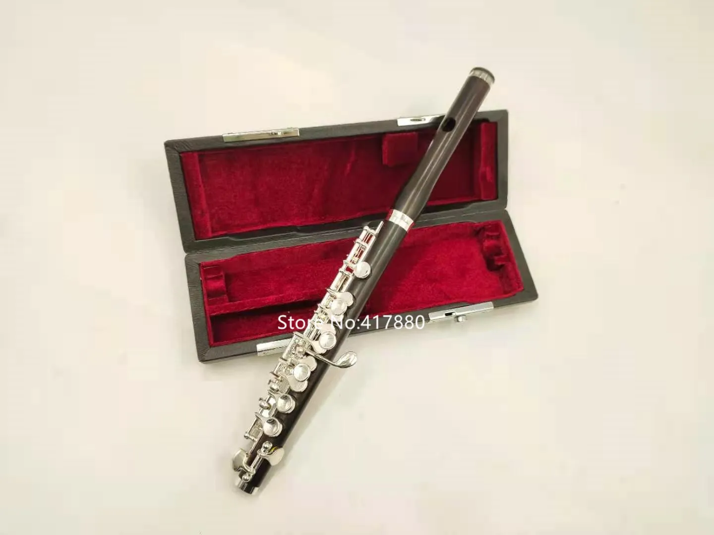 MARGEWATE 100% Ebony Wood PICCOLO C Key Sliver Plated Keys Professional Musical Instrument With Case Free Shipping MARGEWATE 100% Ebony Woo