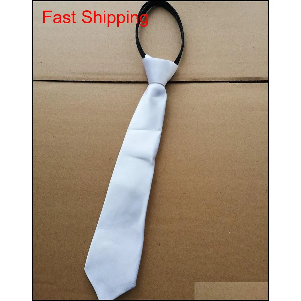 sublimation blank white neck ties kids adult tie heart transfer printing blank diy custom consumables material facotry price
