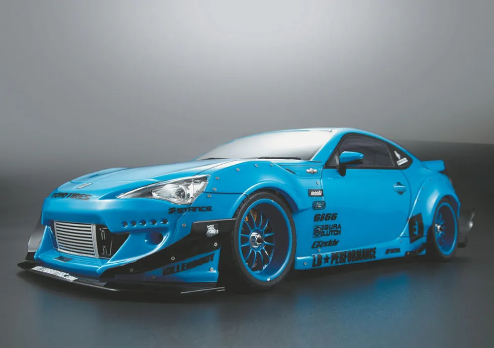 KillerBody 48582 1/10 Drift RC CAR Brz GT86 PCは透明なボディ部分1:10 HPI Kyosho FW06のみの道具の殻の上に1:10