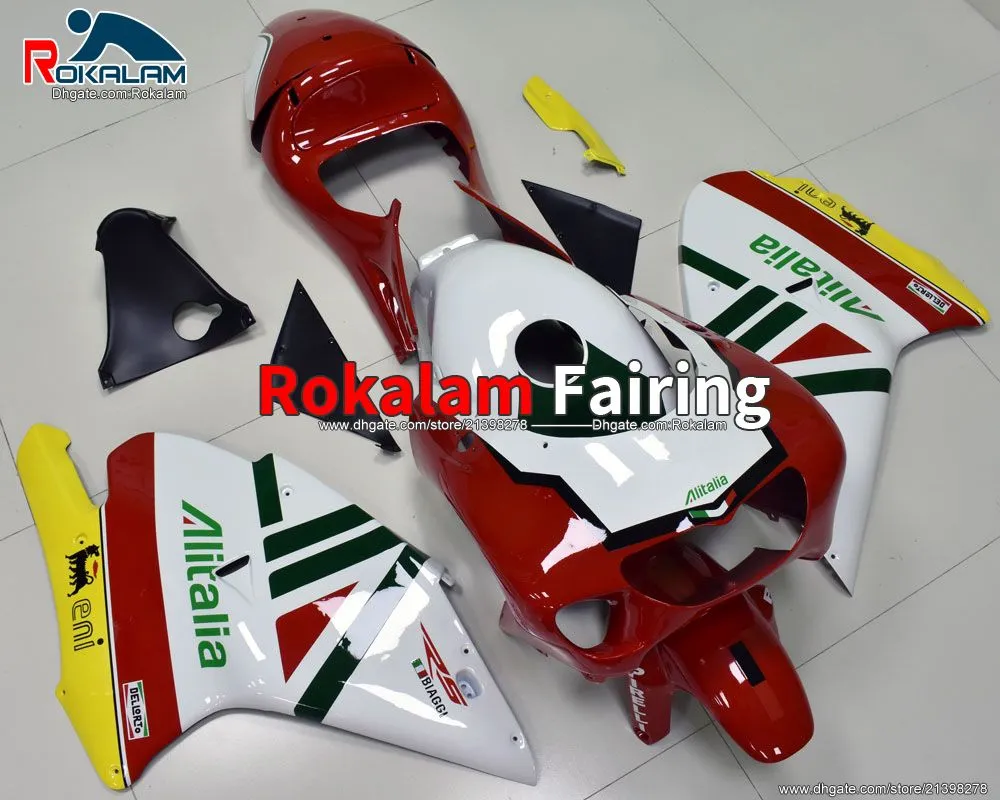 Motorcykel Fairings Body Kit för Aprilia RS250 1998 1999 2000 2001 2002 BodyWorks Rs 250 98 99 00 01 02 Eftermarknadsfeoking