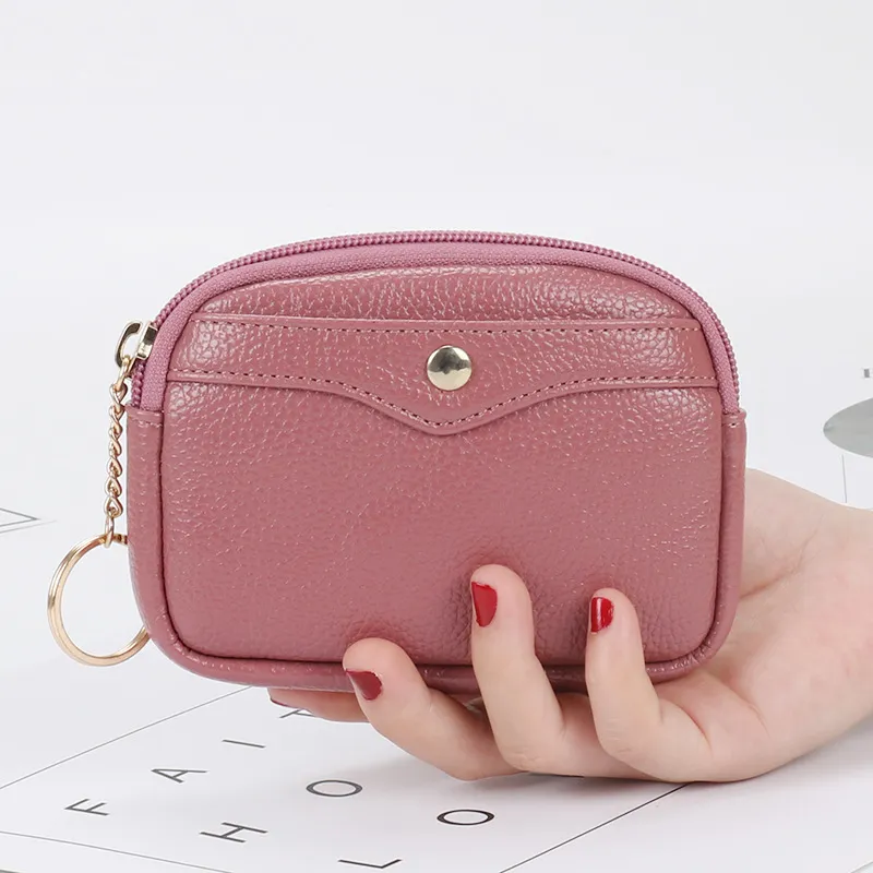 DHLCoin Purses Women PU Shell Shaped Zipper Short Small Wallet Mix Color