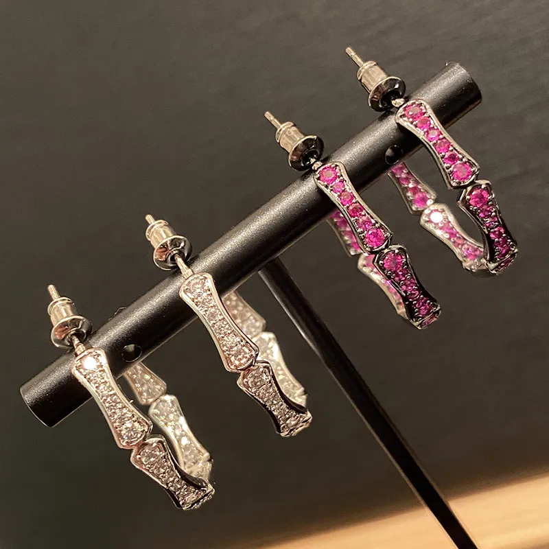 Pendientes circulares con forma de circonita y diamantes brillantes, aretes geométricos de diseñador de lujo para mujer, regalos para niñas, poste de plata s925