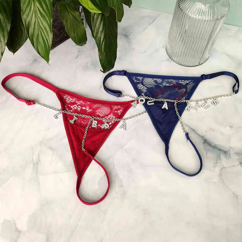 ▷ Personalized Sexy Lace Thong Panties For Women Crystal Letters Name  Underwear - CENTRO COMERCIAL CASTELLANA 200 ◁