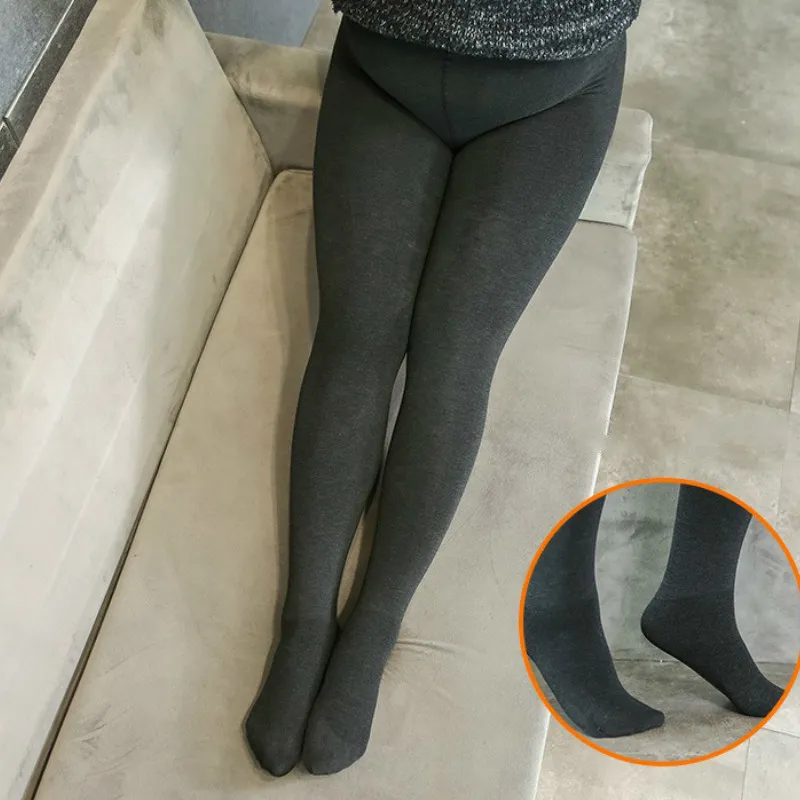 Plus Size Stretch Cotton High Waist Leggings - Black