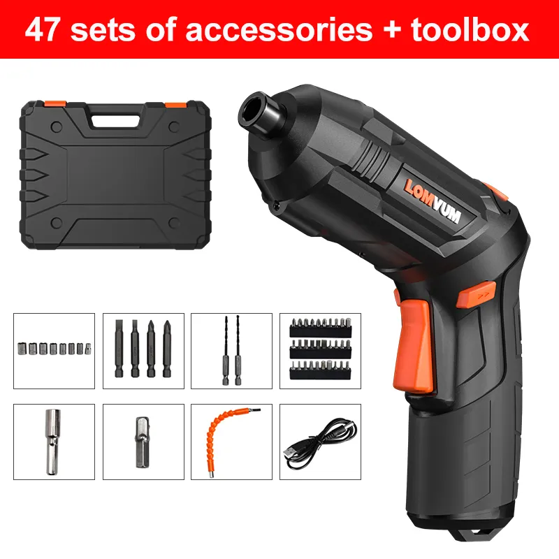 LOMVUM Cordless Screwdriver Argos Cordless Electric Drills Set 4V