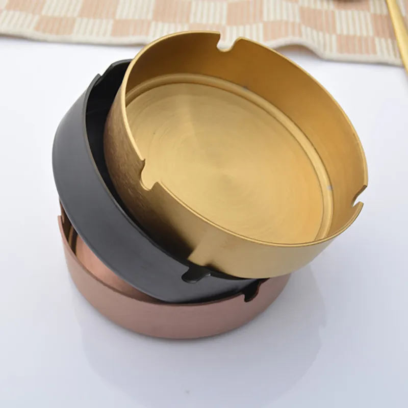 Stainless Steel Ashtray for Cigarettes Outdoor Easy Clean House Decorations Stainless Steel Ashtray For Home Free DHL