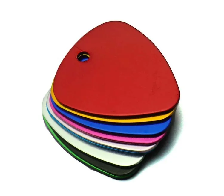 Personalized Anodized Aluminum Triangular Pet ID Tags For Dogs And Cats ...