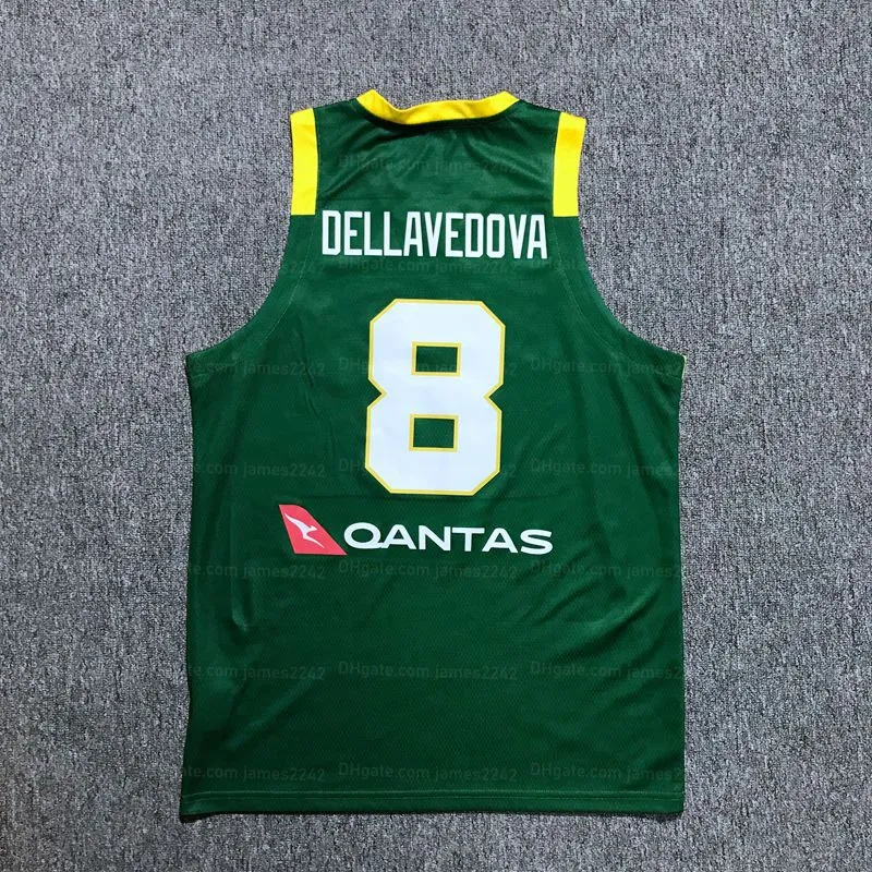 Custom Matthew Dellavedova 8 Australian Basketball Jersey Printed Green Any Names Number Size Xs 4xl Top Quality From 24 53 DHgate