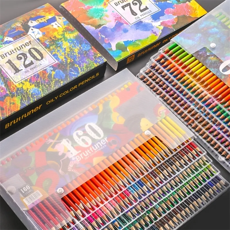 Brutfuner High Quality Oily 72 Pencil Colour Set 48/72/120/For School, Art,  And Gifts Oil HB Drawing Supplies 201223 From Bai08, $14.66